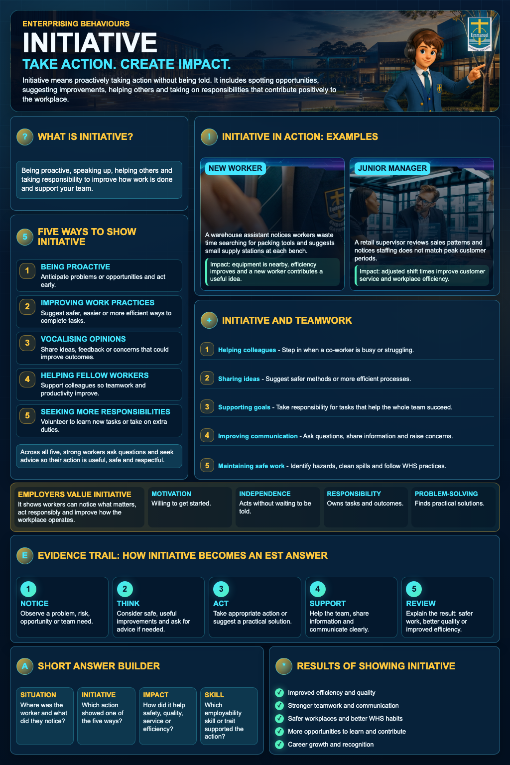 Initiative one-page summary